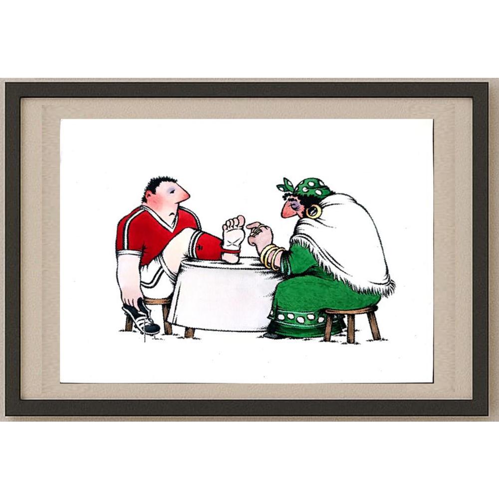 Sergey Khasabov 29x21cm Orijinal Karikatür BOD02741