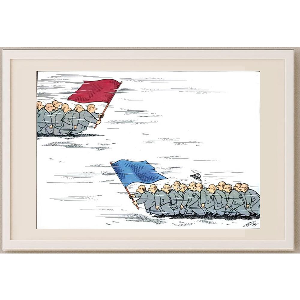 Semerenko Vladimir 29x21cm Orijinal Karikatür BOD02744