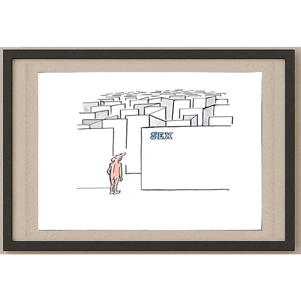 Milan Litovsky 29x21cm Orijinal Karikatür BOD02745