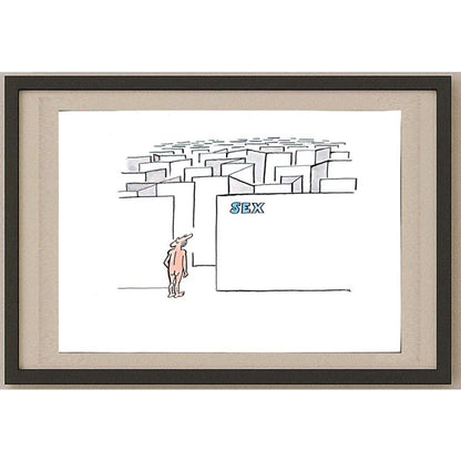 Milan Litovsky 29x21cm Orijinal Karikatür BOD02745