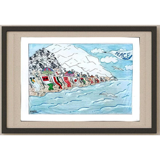 Nassim Khonamirclashti 29x21cm Orijinal Karikatür BOD02751