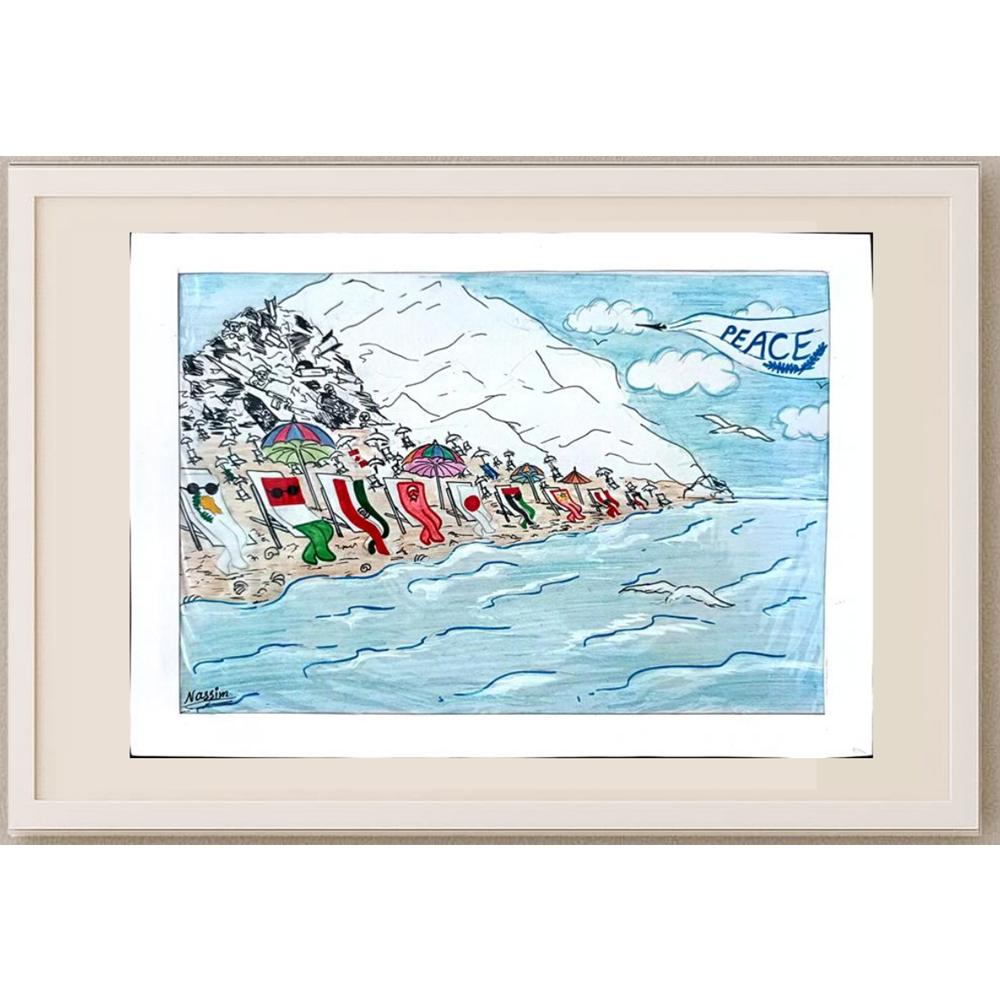 Nassim Khonamirclashti 29x21cm Orijinal Karikatür BOD02751
