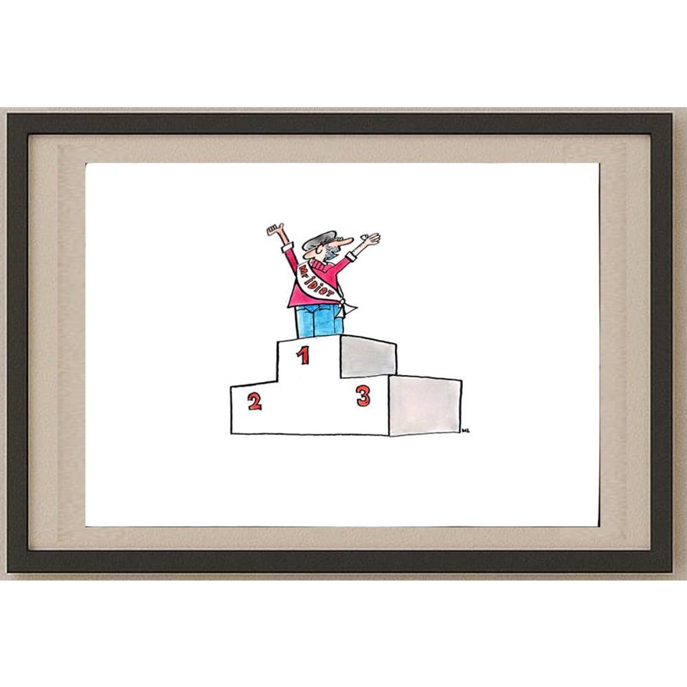 Milan Litovsky 29x21cm Orijinal Karikatür BOD02752