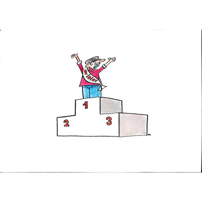 Milan Litovsky 29x21cm Orijinal Karikatür BOD02752