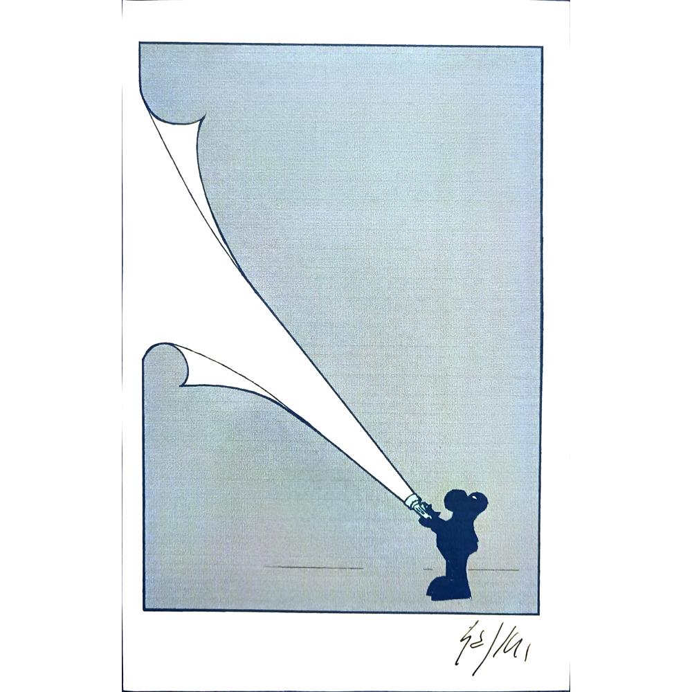 Sajini Ugo Alesssandro 29x21cm Orijinal Karikatür BOD02753