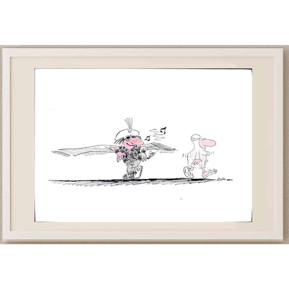 Steffen Jahsnowski 29x21cm Orijinal Karikatür BOD02754
