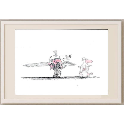 Steffen Jahsnowski 29x21cm Orijinal Karikatür BOD02754