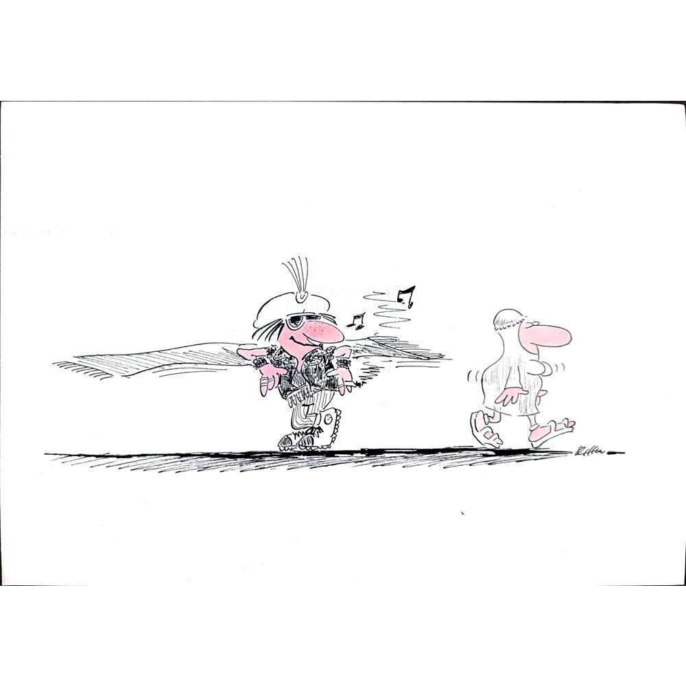 Steffen Jahsnowski 29x21cm Orijinal Karikatür BOD02754