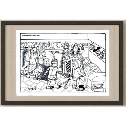 Don Campbell 29x21cm Orijinal Karikatür BOD02757