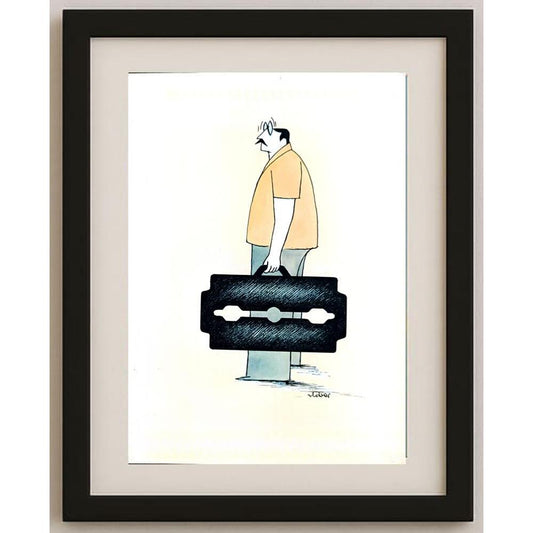 Vladimiras Beresniovas 29x21cm Orijinal Karikatür BOD02759