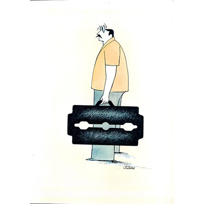 Vladimiras Beresniovas 29x21cm Orijinal Karikatür BOD02759