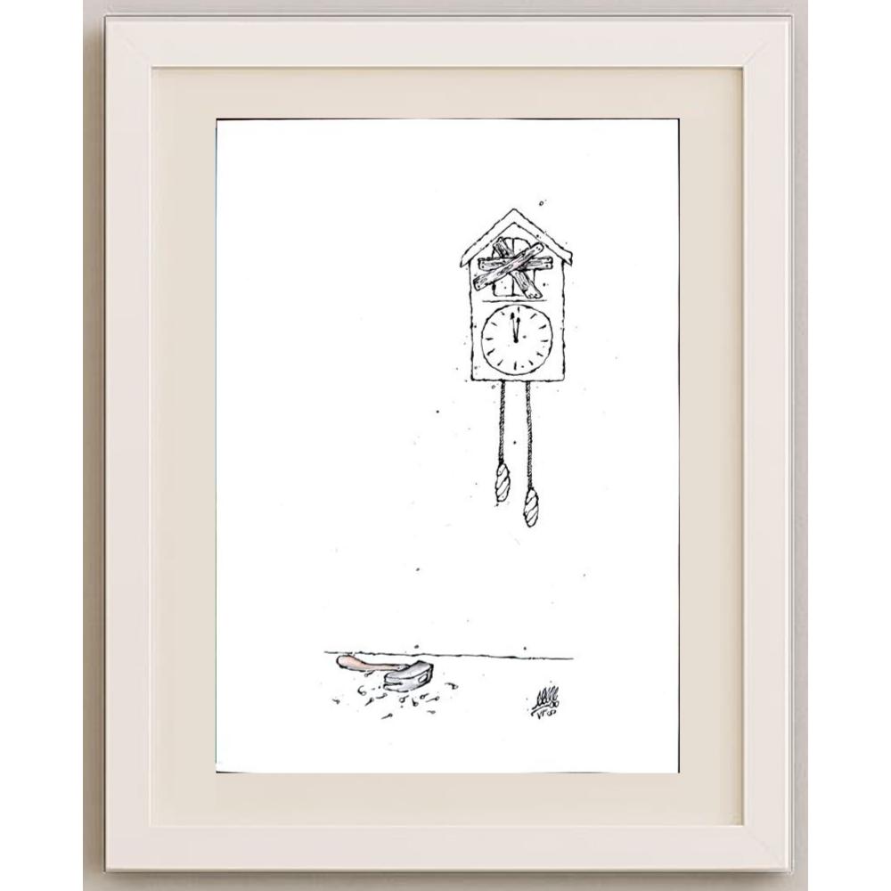 Unknown 25x21cm Orijinal Karikatür BOD02776