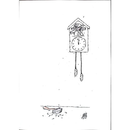 Unknown 25x21cm Orijinal Karikatür BOD02776