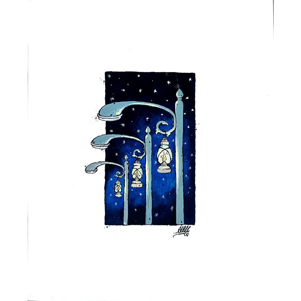 Unknown 13x8cm Orijinal Karikatür BOD02781
