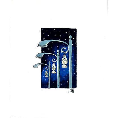 Unknown 13x8cm Orijinal Karikatür BOD02781