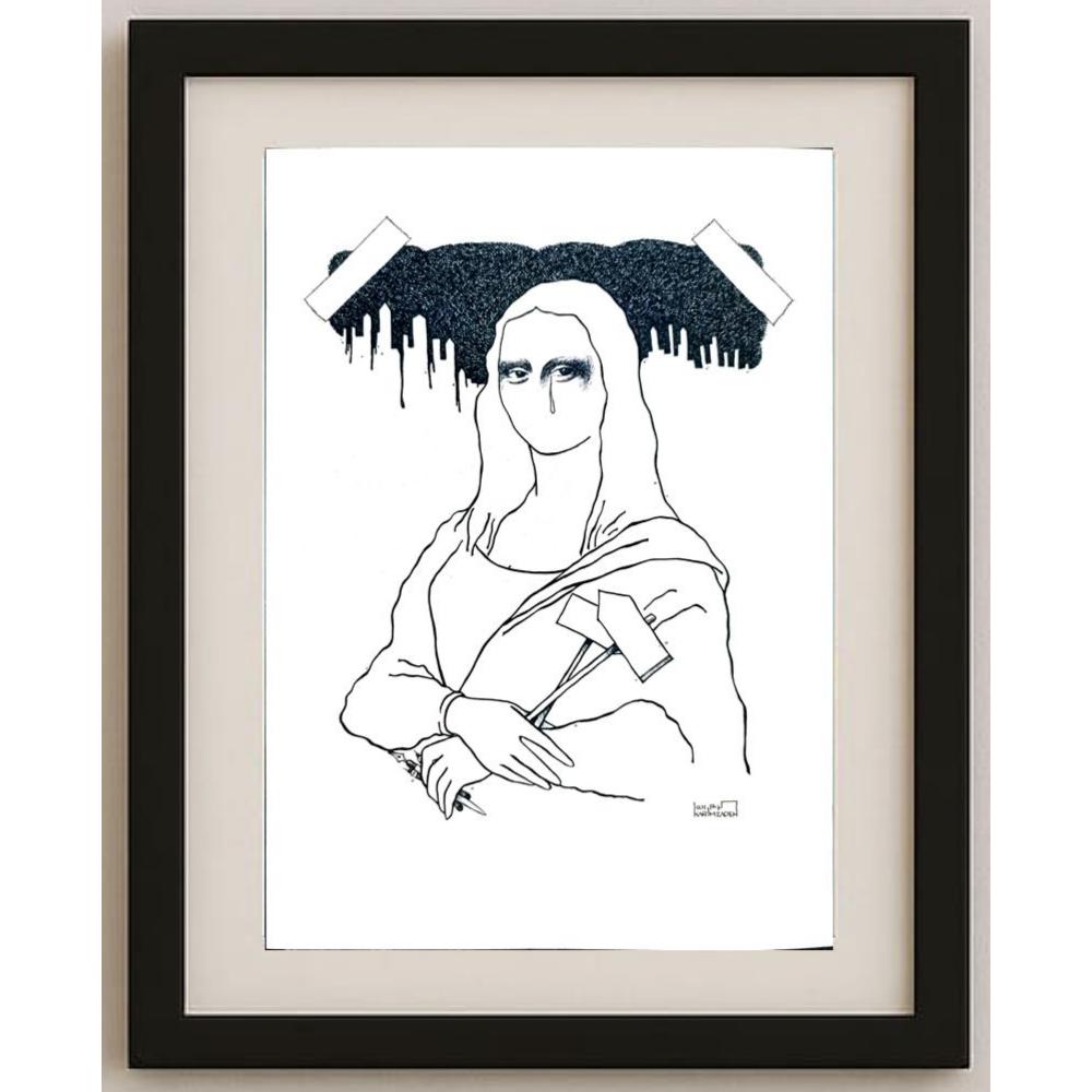Hassan Karım Zadeh 29x21cm Orijinal Karikatür BOD02784
