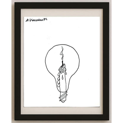 Ali Kassainn 22x18cm Orijinal Karikatür BOD02786