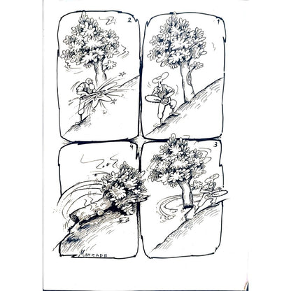 Mahzade Hamid Reza 29x21cm Orijinal Karikatür BOD02787