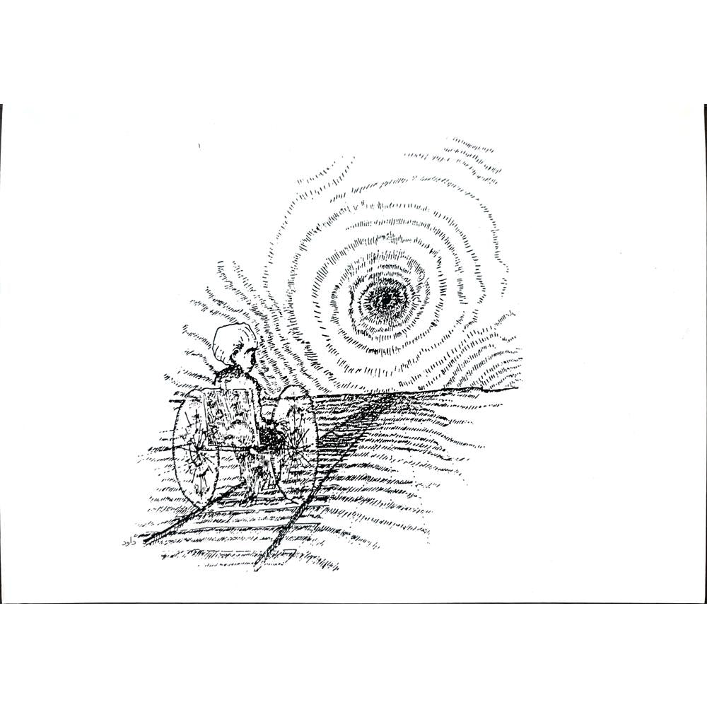 Unknown 25x21cm Orijinal Karikatür BOD02789