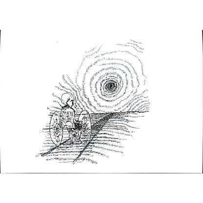 Unknown 25x21cm Orijinal Karikatür BOD02789