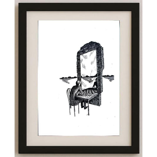 Unknown 25x21cm Orijinal Karikatür BOD02790