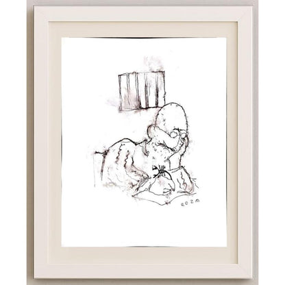 Reza Zaev Heidari 25x21cm Orijinal Karikatür BOD02793