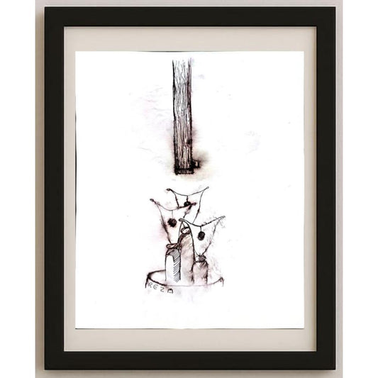 Reza Zaev Heidari 25x21cm Orijinal Karikatür BOD02796
