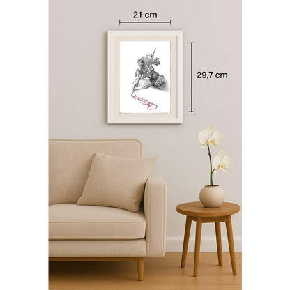 Ali Divandari 29x21cm Orijinal Karikatür BOD02799