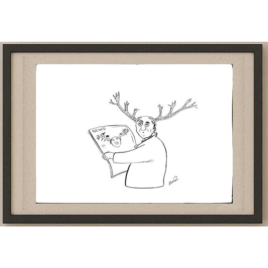 Zivanic Gostimir 29x21cm Orijinal Karikatür BOD02803