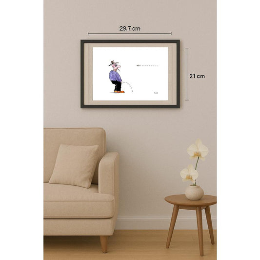 Olexander Dubovskyi 29x21cm Orijinal Karikatür BOD02804