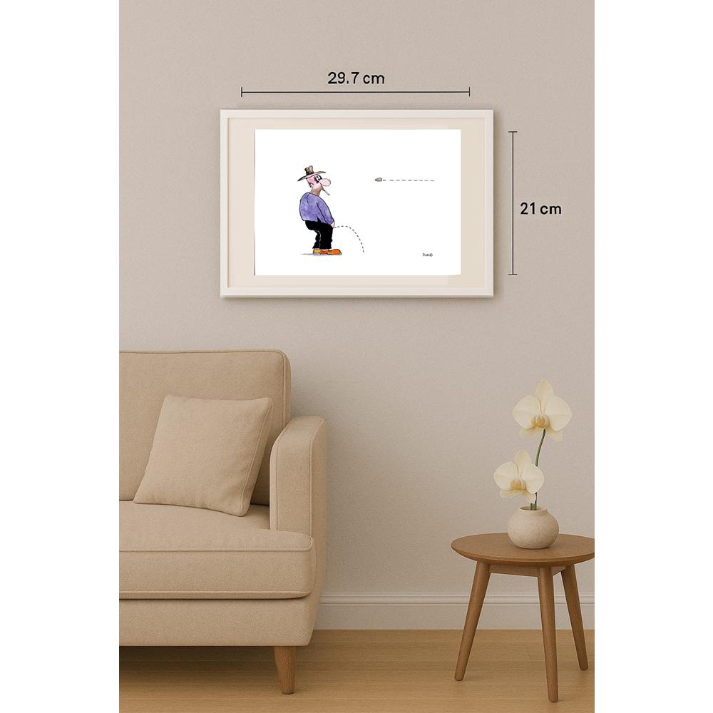 Olexander Dubovskyi 29x21cm Orijinal Karikatür BOD02804