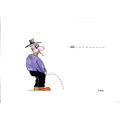 Olexander Dubovskyi 29x21cm Orijinal Karikatür BOD02804