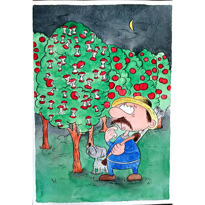 Bogdanov Victor 29x21cm Orijinal Karikatür BOD02806