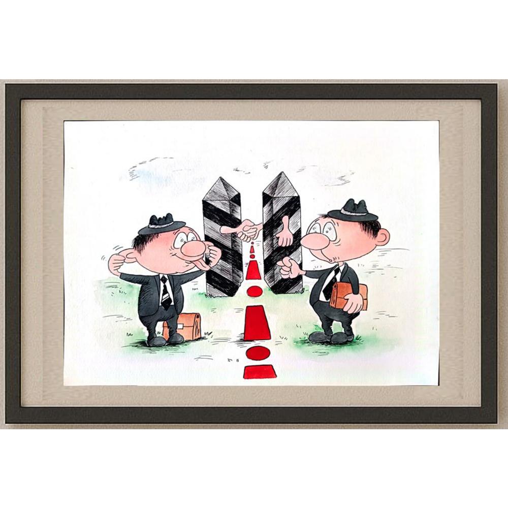 Bogdanov Victor 29x21cm Orijinal Karikatür BOD02807