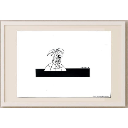 Jivko Tenev 29x21cm Orijinal Karikatür BOD02809