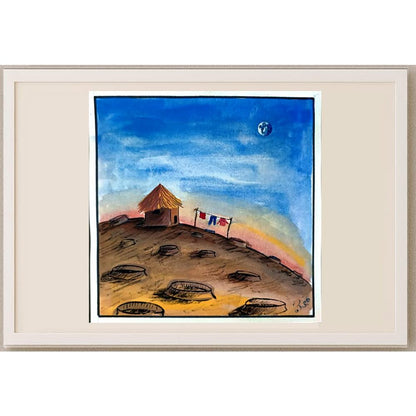 Gholam Hossein Hajiagha 18x18cm Orijinal Karikatür BOD02810