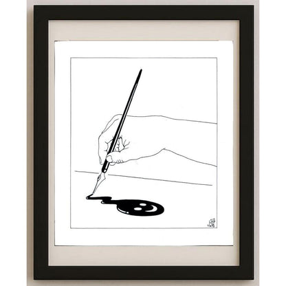 Hamid Reza Azarkheil 29x21cm Orijinal Karikatür BOD02817