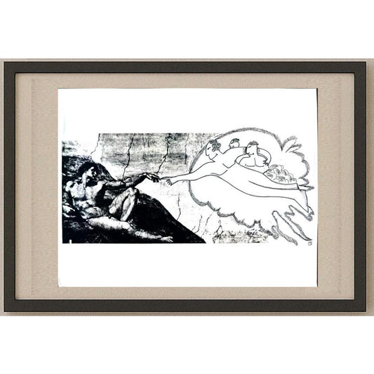Unknown 29x21cm Orijinal Karikatür BOD02818
