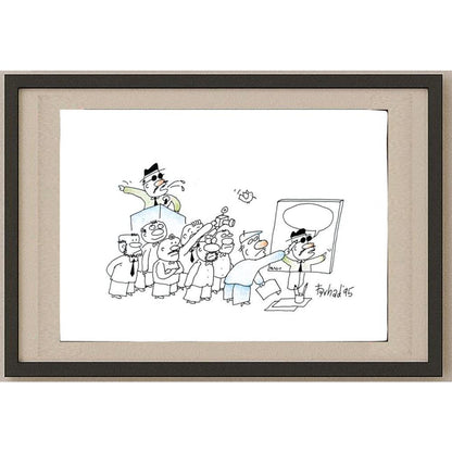 Amir Farhad Mohammadyari 29x21cm Orijinal Karikatür BOD02824