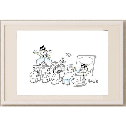 Amir Farhad Mohammadyari 29x21cm Orijinal Karikatür BOD02824
