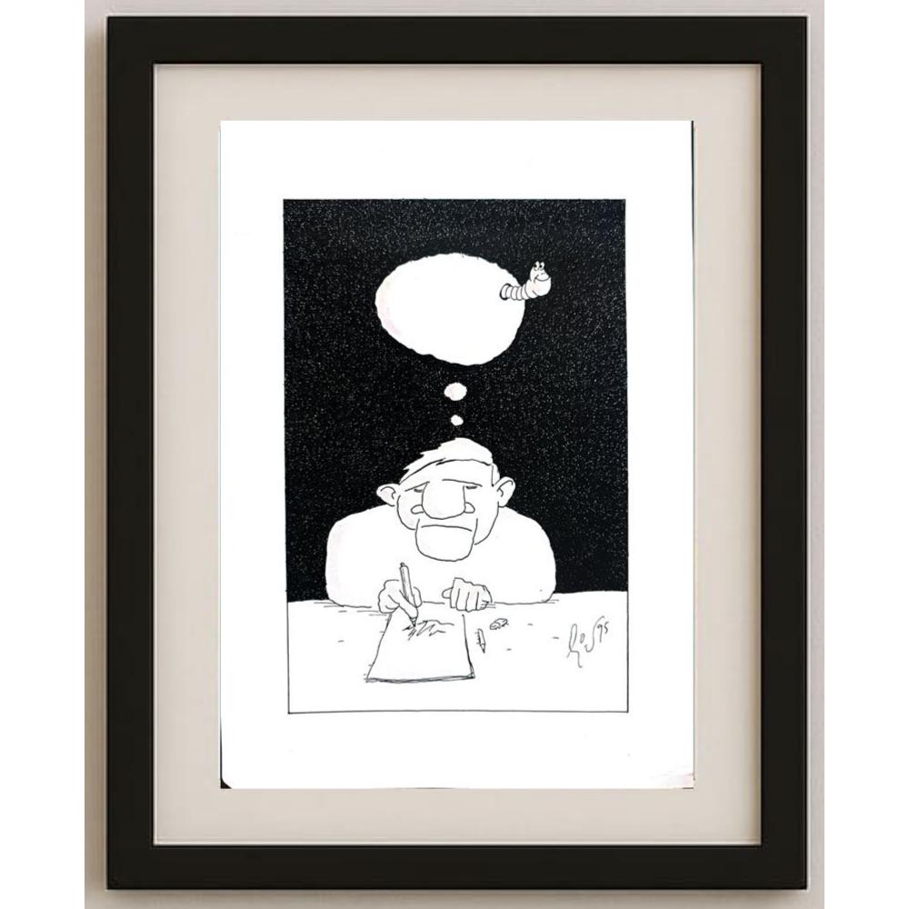 Liviu Pencea 29x21cm Orijinal Karikatür BOD02826