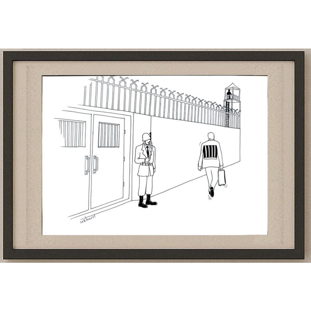 Sekhavti 29x21cm Orijinal Karikatür BOD02828