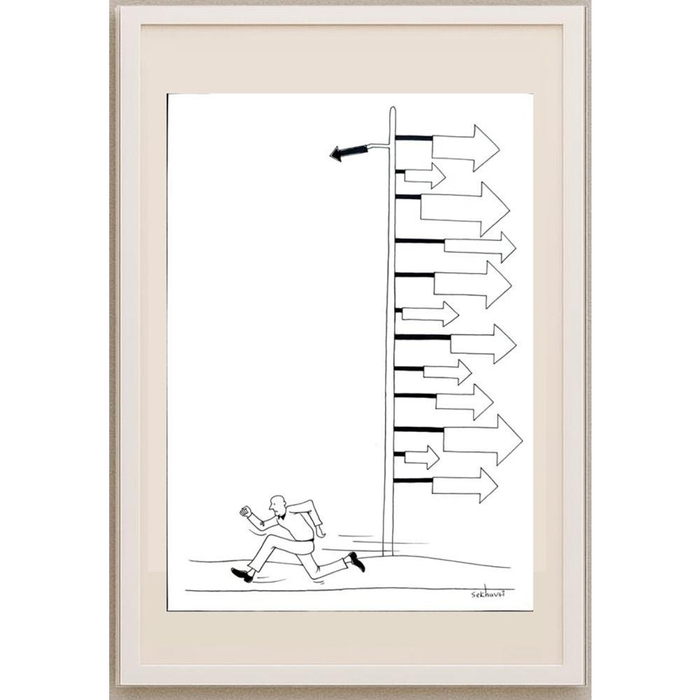 Sekhavti 29x21cm Orijinal Karikatür BOD02829