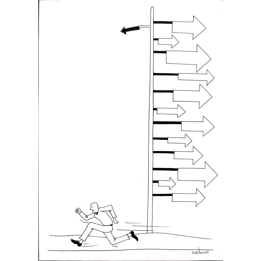 Sekhavti 29x21cm Orijinal Karikatür BOD02829