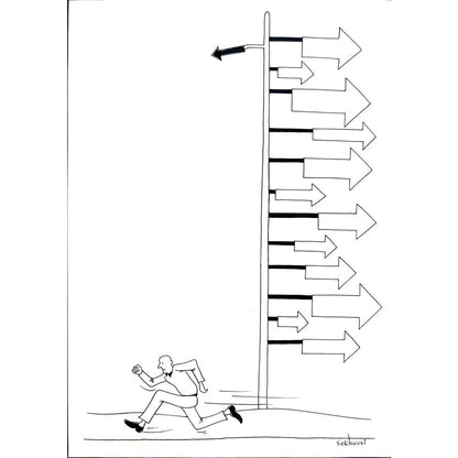 Sekhavti 29x21cm Orijinal Karikatür BOD02829