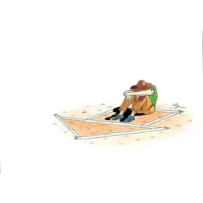 Majid Maghsoodi 29x21cm Orijinal Karikatür BOD02833