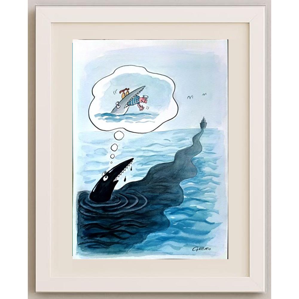 Miroslav Gerencer 29x21cm Orijinal Karikatür BOD02837