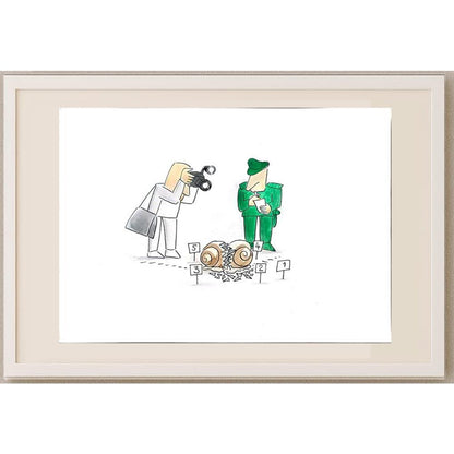 Lubica Konkova 29x21cm Orijinal Karikatür BOD02841