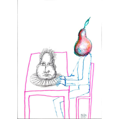 Fedor Kritovak 29x21cm Orijinal Karikatür BOD02844