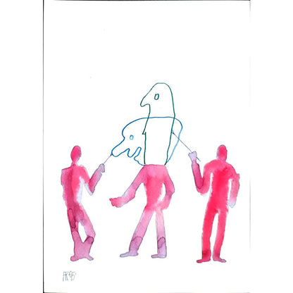 Fedor Kritovak 29x21cm Orijinal Karikatür BOD02845